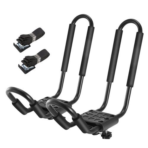 1 Pair Universal J-Bar Kayak Carrier 220LBS Load Heavy Duty Canoe Car