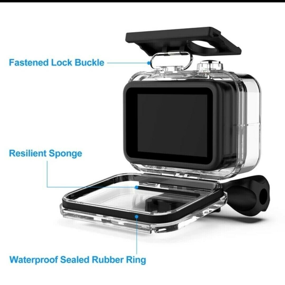 For GoPro Hero 11 10 9 Black Underwater Waterproof Housing Case Diving