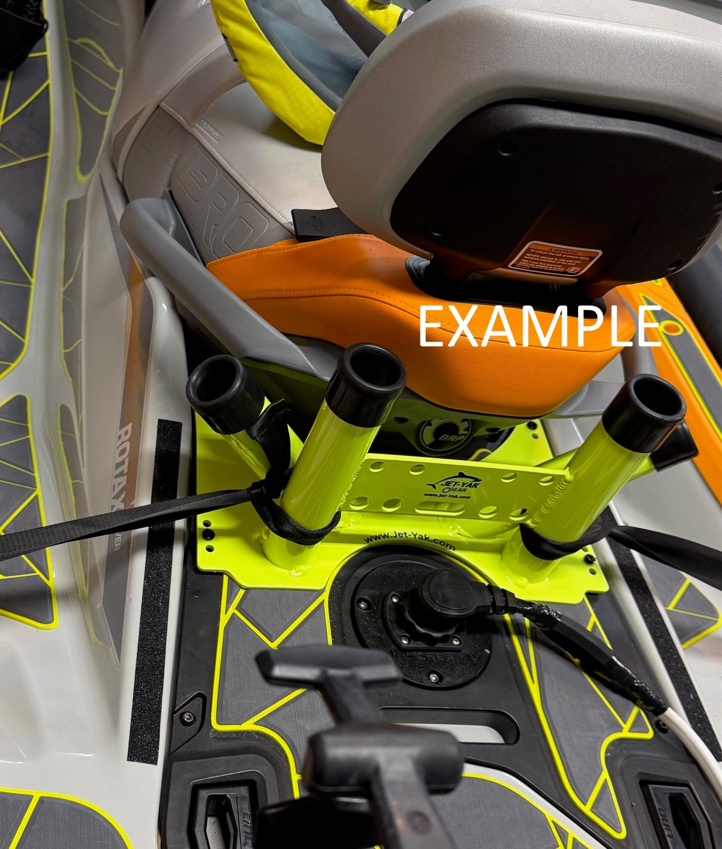 (CUSTOM COLOR) Sea-Doo Fish Pro, GTX, RXT Rear Seat Rod Holder