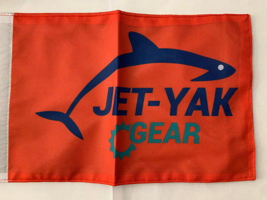 Jet Ski or Kayak Coast Guard Orange Safety Flag