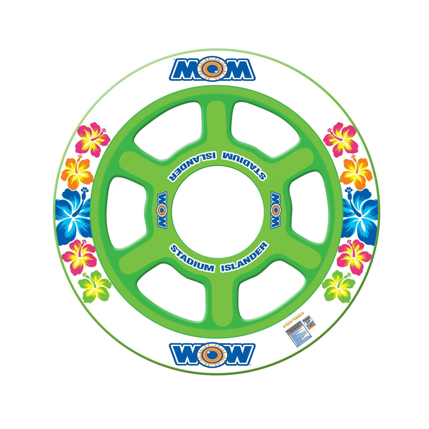 WOW Watersports Floating 6 Person Stadium Islander Water Lounge and