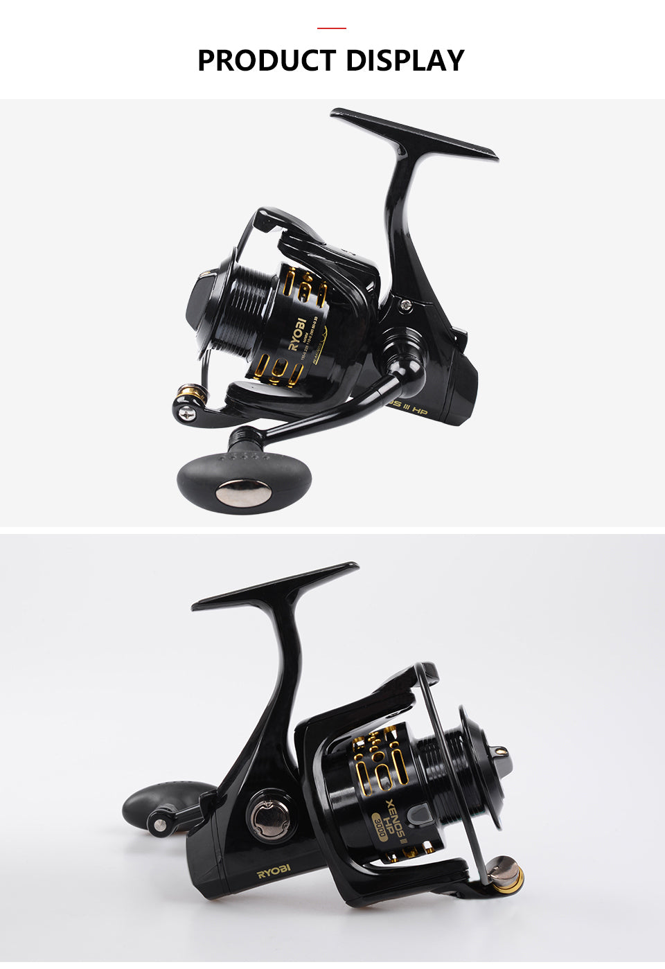 Spinning Fishing Reels XENOS III HP Metal Spool Saltwater Wheel 6+1BB