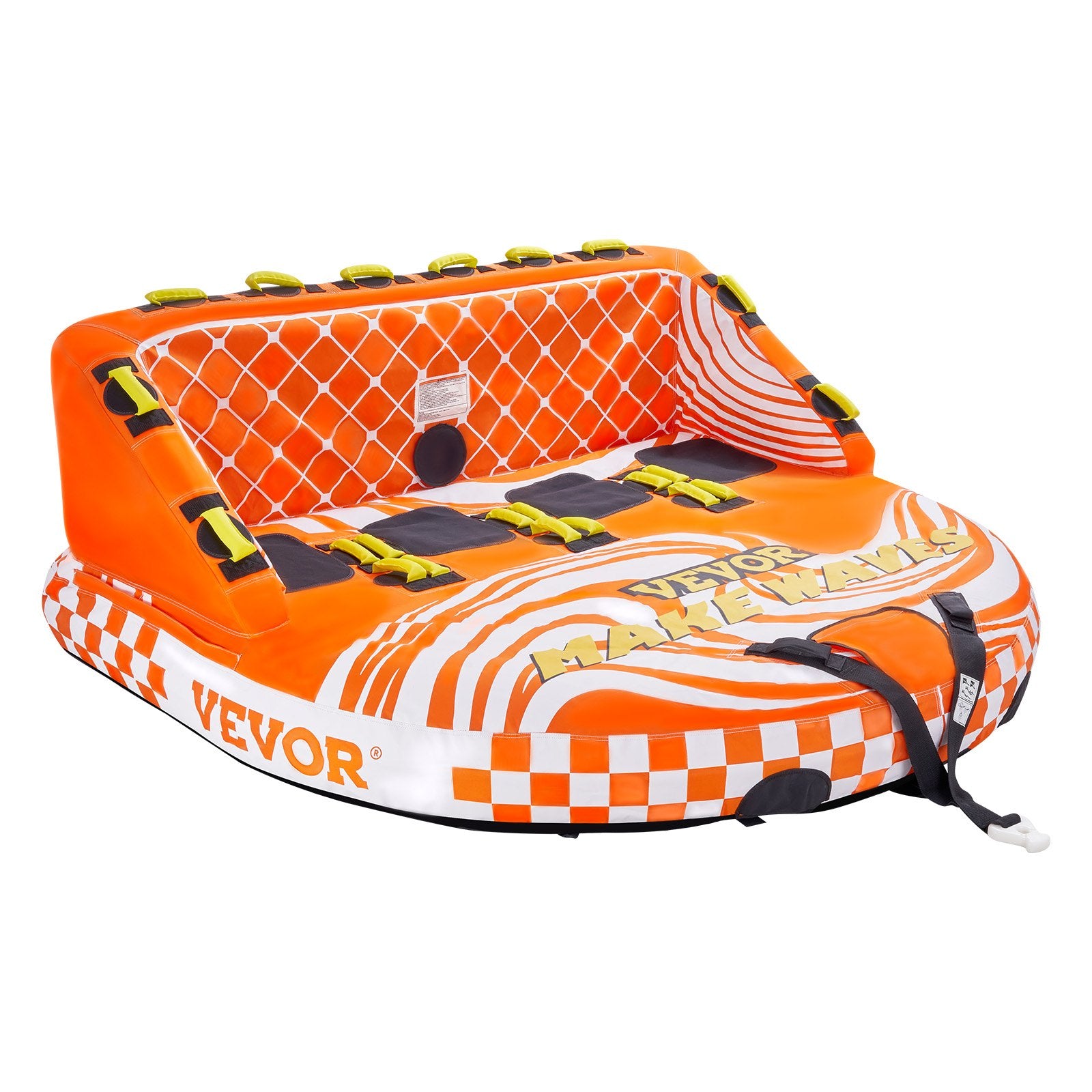 Towable Tube for Boating, 1-4 Riders Inflatable Boat Tubes and