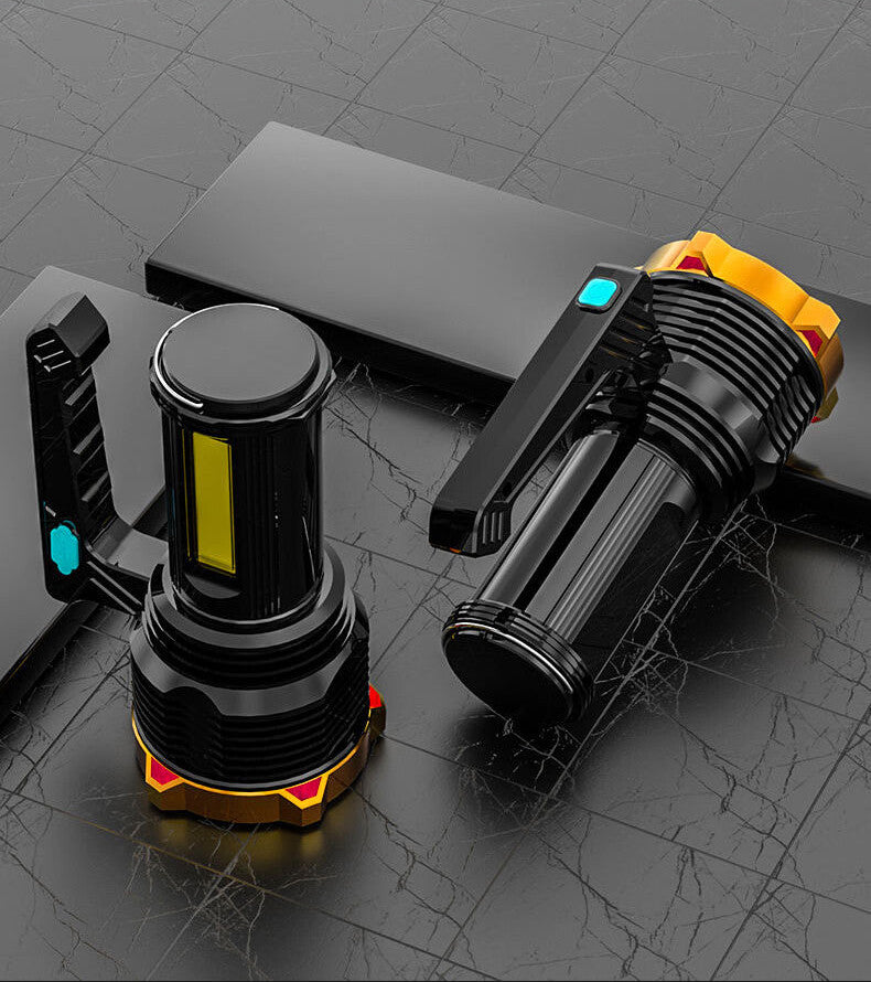 LED Torch USB Rechargeable COB Flashlight Spotlight Camping Light Most