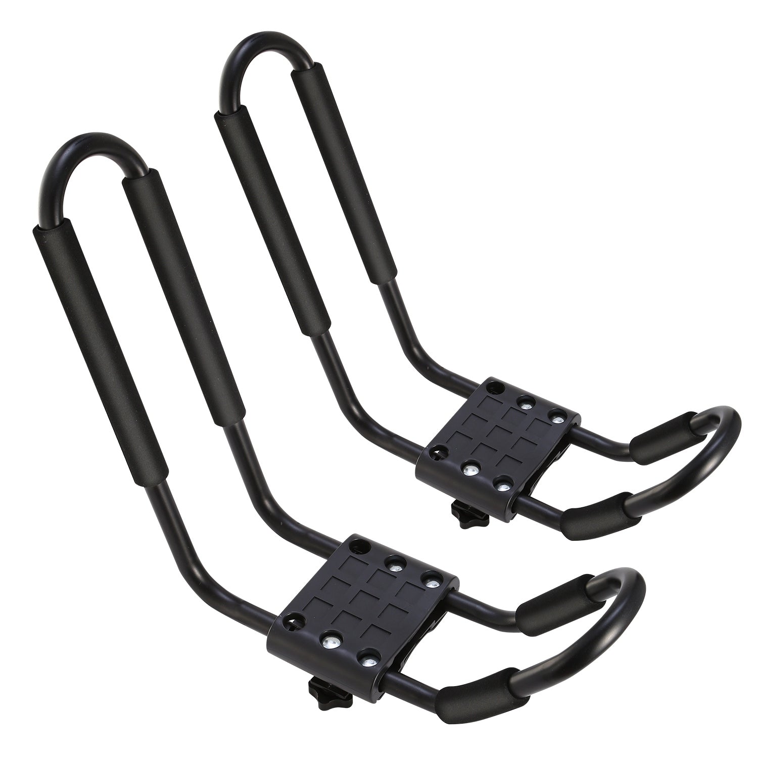 1 Pair Universal J-Bar Kayak Carrier 220LBS Load Heavy Duty Canoe Car