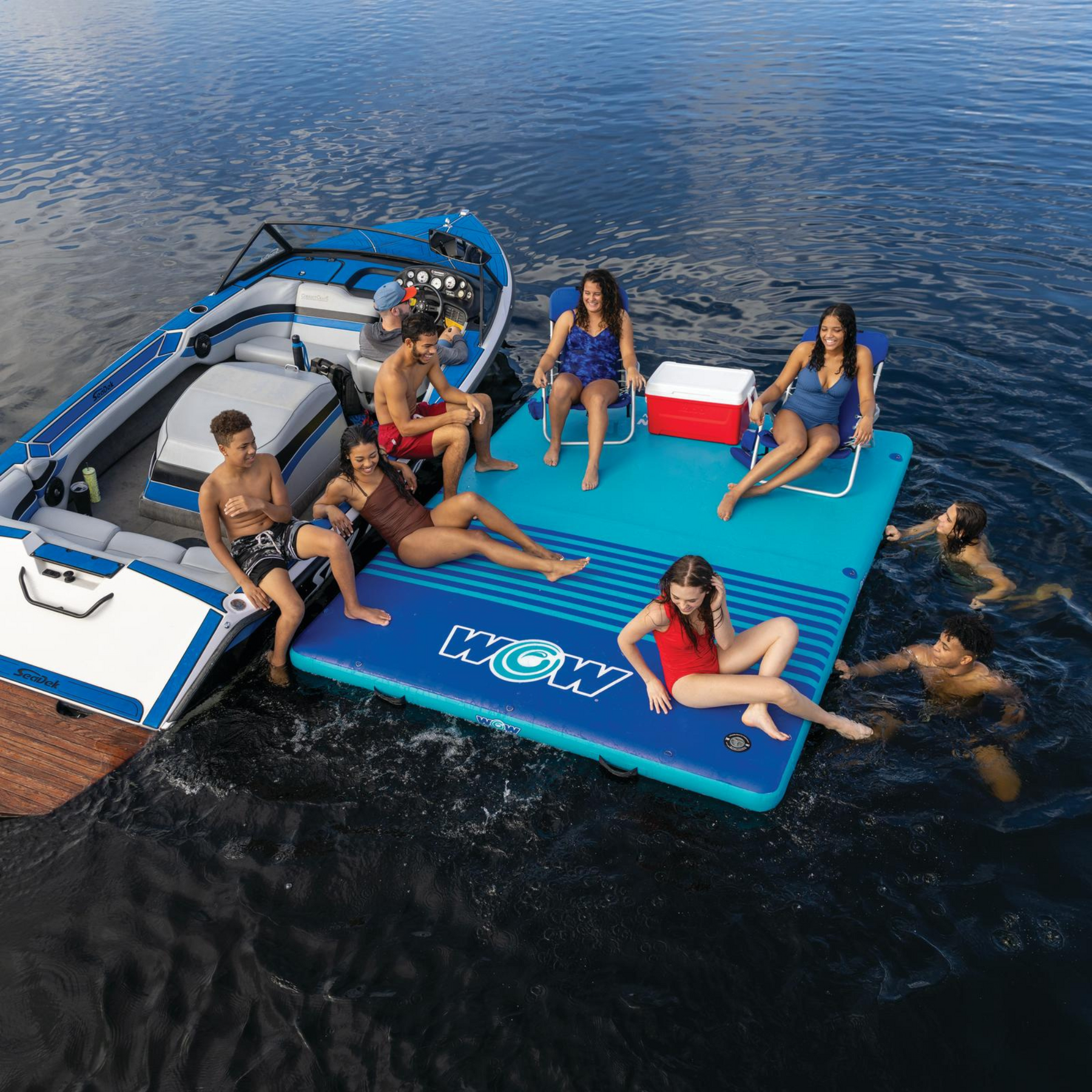 WOW Watersports 10'x8'x6" Drop Stitch Vacation Station Dock