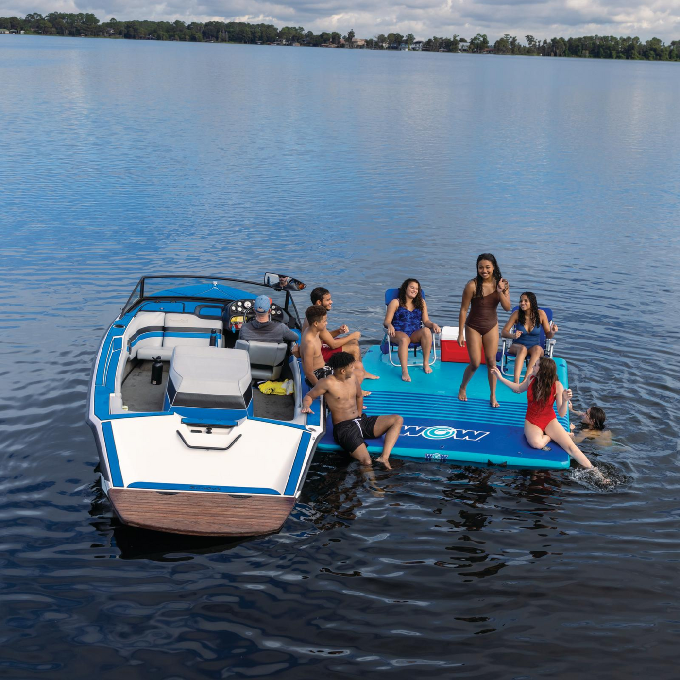 WOW Watersports 10'x8'x6" Drop Stitch Vacation Station Dock