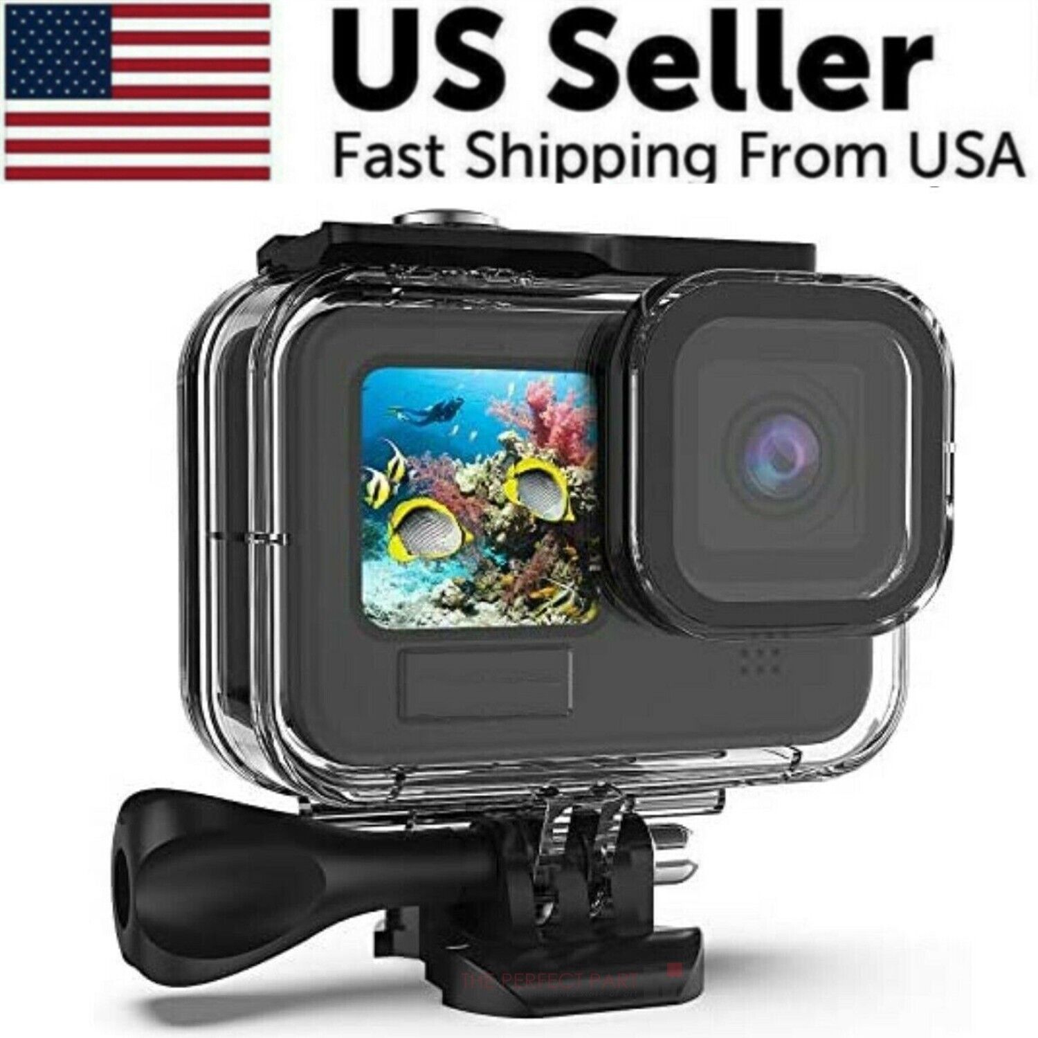For GoPro Hero 11 10 9 Black Underwater Waterproof Housing Case Diving