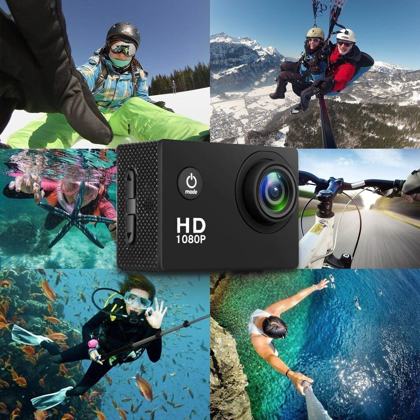 4K Action Sport Waterproof Camera 20 MP Recorder HD 1080P Camcorder