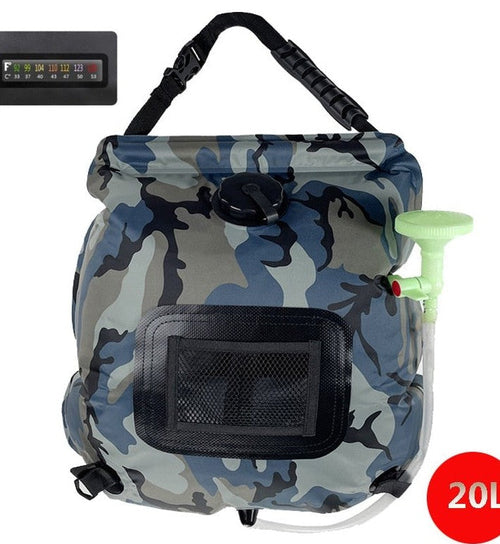 Outdoor Solar Bath Bag Camping Bath Water Storage Bag Portable 20L