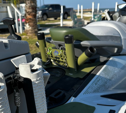 (CUSTOM COLOR) Sea-Doo Fish Pro, GTX, RXT Rear Seat Rod Holder