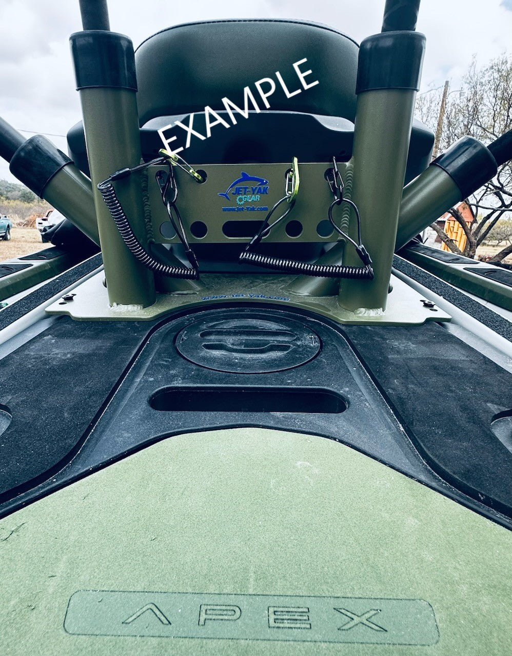 (CUSTOM COLOR) Sea-Doo Fish Pro, GTX, RXT Rear Seat Rod Holder