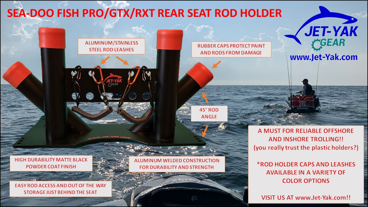 Sea-Doo Fish Pro, GTX, RXT Rear Seat Rod Holder (MADE IN THE USA)
