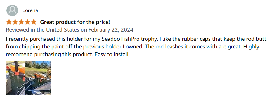 Customer review from Lorena