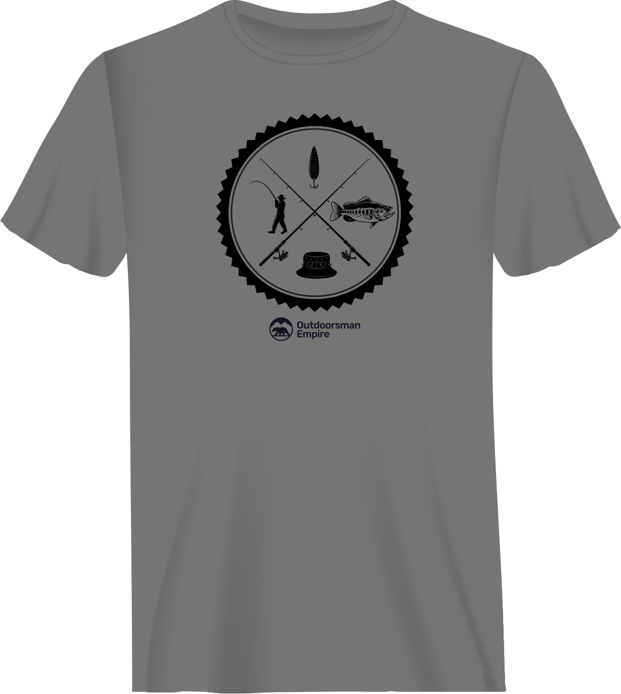 Fishing Vintage v2 T-Shirt for Men