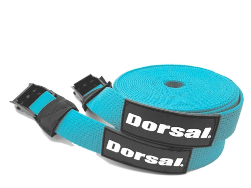 Dorsal Tie Down Straps for Roof Rack Pads Crossbars - Pack of 2 holds