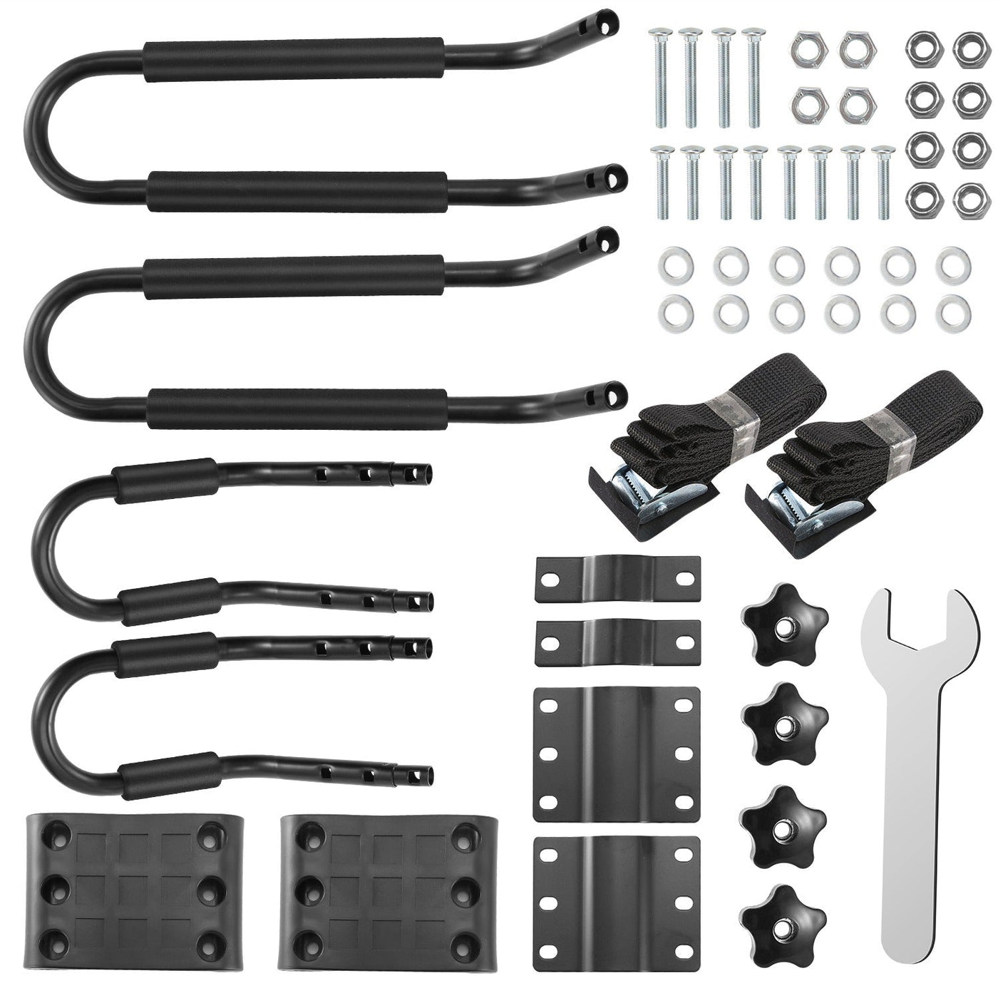 1 Pair Universal J-Bar Kayak Carrier 220LBS Load Heavy Duty Canoe Car