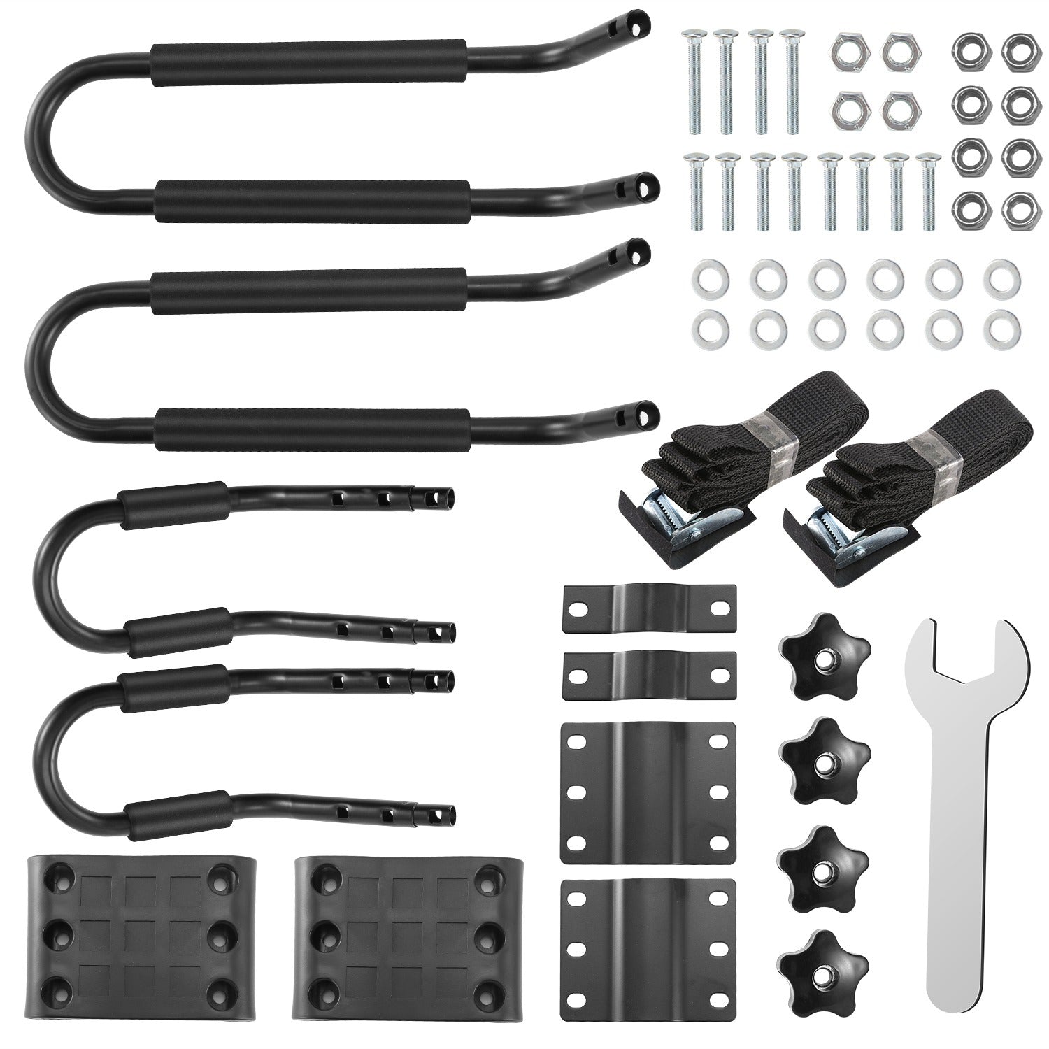 1 Pair Universal J-Bar Kayak Carrier 220LBS Load Heavy Duty Canoe Car