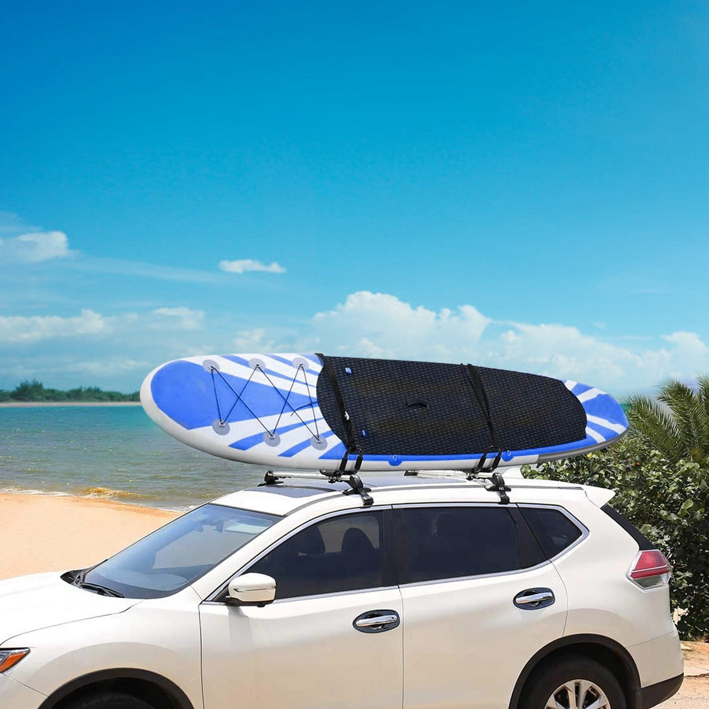 1 Pair Universal J-Bar Kayak Carrier 220LBS Load Heavy Duty Canoe Car
