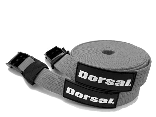Dorsal Tie Down Straps for Roof Rack Pads Crossbars - Pack of 2 holds
