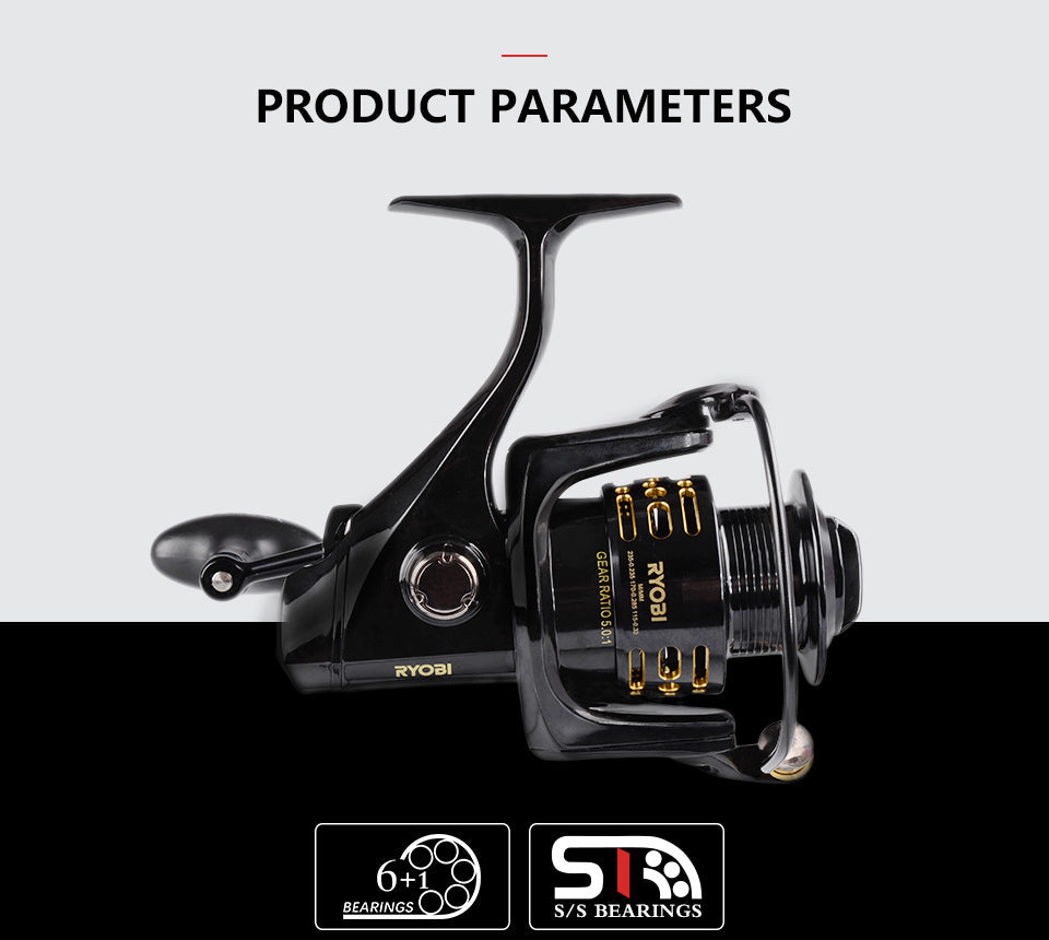 Spinning Fishing Reels XENOS III HP Metal Spool Saltwater Wheel 6+1BB