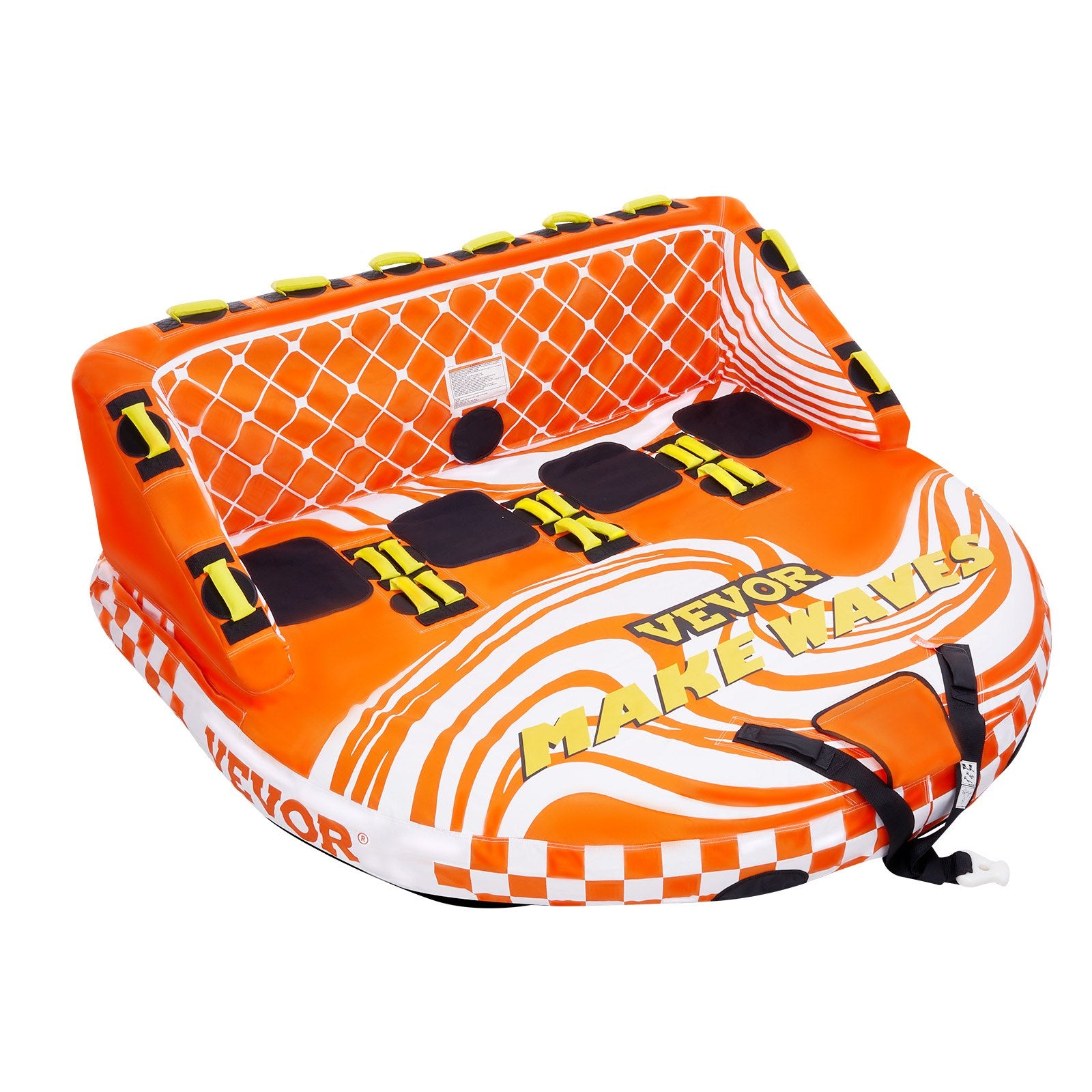 Towable Tube for Boating, 1-4 Riders Inflatable Boat Tubes and